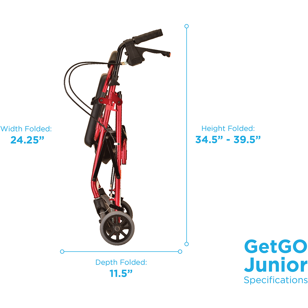 GETGO JUNIOR ROLL WALKER RED